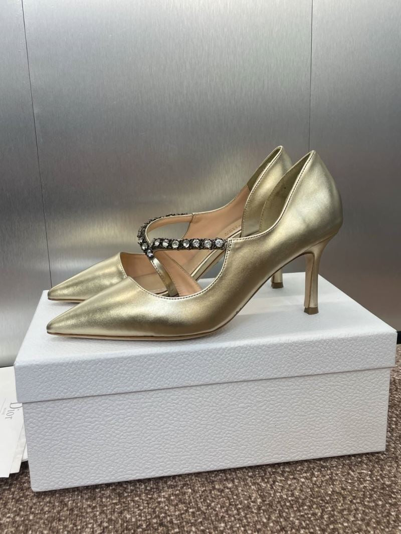 (Pre-Order) Christian Dior-Inspired Rhinestone Strap Heels (Replica)