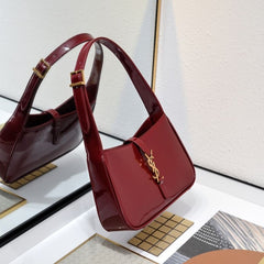 (Pre-Order)YSL Women's Red Patent Leather
Top-Handle Bag (Replica)